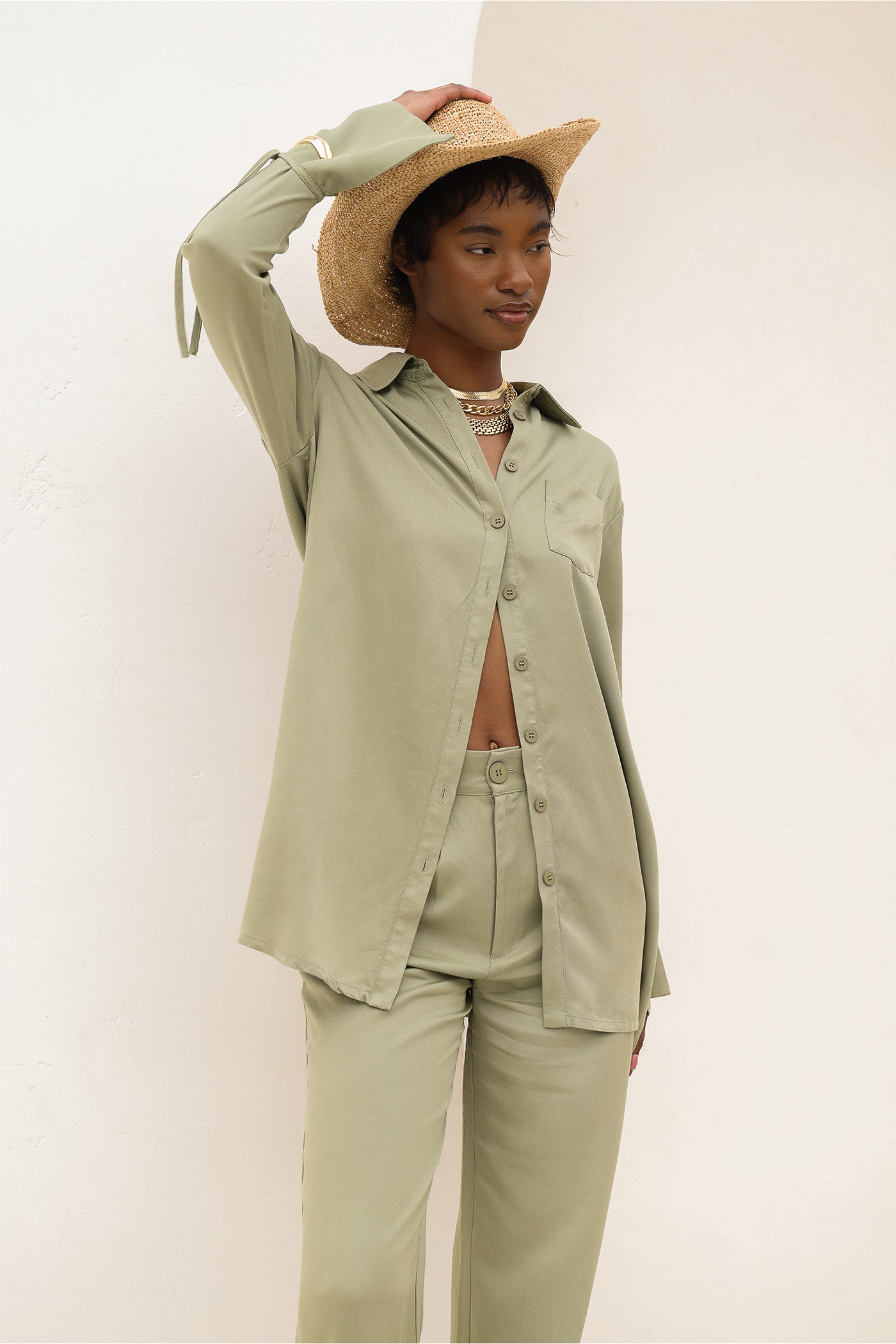 Monstera Blouse